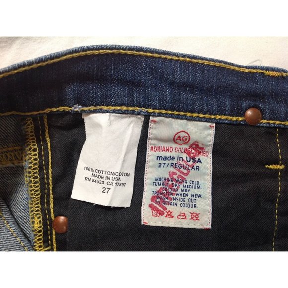 AG Adriano Goldschmied THE ANGEL Crop Capri Jeans Sz. 27 EUC - Picture 8 of 11